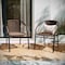 Flash Furniture Lila  Medium Brown Rattan Indoor-Outdoor Restaurant Stack Chair, PK4 4-TLH-037-DK-BN-GG - alternate 7