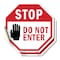 Signmission Stop Do Not Enter, 4 inch X 4 inch, Vinyl Decal, 2PK OC-D-2PACK-4-46 - alternate 1