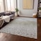 Homeroots 5' X 8' Taupe Green And Ivory Abstract Washable Indoor Outdoor Area Rug 603108 - alternate 4