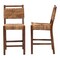 Bali & Pari Cordoba Bohemian Natural Seagrass and Mahogany Wood 2-Piece Counter Stool Set 249-2PC-13843-ZORO - alternate 5