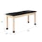 Diversified Spaces Plain Apron Table, Maple, Maple Wood Frame, 60 in W, Black P760LBBM30N - alternate 13