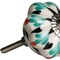 Homeroots 1.5" X 1.5" X 1.5" Hues Of White Green And Black Knobs, 8PK 321695 - alternate 5