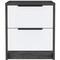 Homeroots 19" Wood Two Drawer Nightstand 477899 - alternate 1
