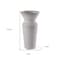 Homeroots 10" Cream Ceramic Table Vase 608297 - alternate 3