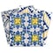 Homeroots 4" X 4" Blue Yellow Julia Peel And Stick Tiles 400270 - alternate 2