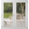 Vdomdoors Front Exterior Prehung Metal-Plastic Double Doors Frosted Glass / MANUX 8102 White Silk / Office Co MANUX8102DEXD-WS-W72xH80-RH-I - alternate 1