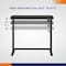 4Dock Bamboo Tabletop Electric Standing Desk with USB Charging Ports and Storage Drawer ET118W-N-ZX - alternate 3