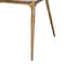 Baxton Studio Nalima Dining Chair - Modern Accent Side Chair with Hand-Forged Metal Frame and Wingback Seat 270-14714-ZORO - alternate 7