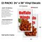 Signmission Buffalo Wings, Vinyl Decals Only 24 Inch x 36 Inch, Vinyl Decal, 2PK DSB-2436-2PACK-Buffalo Wings - alternate 2