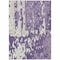 Homeroots 3' X 5' Purple And Ivory Abstract Washable Indoor Outdoor Area Rug 613368 - alternate 5