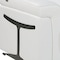 Homeroots 166" White Top Grain Leather Reclining Metal USB Sofa 720378 - alternate 4