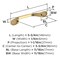 Amerock Ravino 3-3/4 inch (96mm) Center-to-Center Champagne Bronze Cabinet Pull, 10PK 10VMP21936CZ - alternate 3
