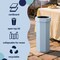 Happimess Fleur 25-Gallon Disposable Corrugated Cardboard Event Trash Can, Recycling Bin, Tide Pool Blue, 2PK HPM1300G-SET2 - alternate 7