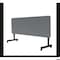 Correll Rectangle Econoline TFL Flip Top Table, 72 in W, 23 in to 31 in H, Particleboard Top, Gray Granite FTM2472TF-15 - alternate 7