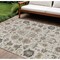 Homeroots 9' X 12' Ivory Beige And Taupe Oriental Washable Indoor Outdoor Area Rug 582090 - alternate 1