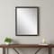 Homeroots 43" Dark Brown Solid Wood Framed Accent Mirror 632829 - alternate 4