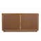 Homeroots 72in Natural Distressed Solid Wood Carved Geometric Sideboard with Four Doors 634317 - alternate 7
