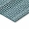 Homeroots 8' X 10' Teal Blue And Aqua Striped Washable Indoor Outdoor Area Rug 610615 - alternate 7