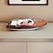 Homeroots 11" Black and White Solid Wood Hand Painted Riva Rivarama Luxury Yacht Exclusive Edition Model Boat 401948 - alternate 3