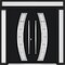 Vdomdoors Metal Double Doors Deux 6500 Black Enamel Frosted Glass 2 Sidelights and Top Transom Entry Modern P DEUX6500DEXD-BLK-W14+72+14xH96+12-LH-O - alternate 1