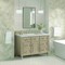James Martin Vanities Lorelai 48'' S Vanity, Whitewashed Oak w/ Jasmine Pearl Silestone Top w/FreePower Wireless Charger 424-V48-WWO-FEJP - alternate 5