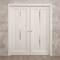 Sartodoors Sliding French Double Pocket Doors 36 x 80 inches, Ego 5014 Painted White Oak, Kit Rail Hardware ,  EGO5014DP-PWO-36 - alternate 5