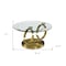 Homeroots 32" Clear And Gold Glass And Metal Round Abstract Coffee Table 554291 - alternate 6