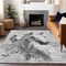 Homeroots 5' X 8' Gray And Silver Horse Washable Indoor Outdoor Area Rug 618680 - alternate 4