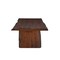 Homeroots 84" Dark Brown Solid Wood Removable Leaf Double Pedestal Base Dining Table 554342 - alternate 1