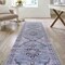 Jonathan Y Wincer Chenille Cottage Medallion Non-Slip Machine-Washable Navy/Gray/Black 2 ft. x 8 ft. Runner Rug WSH202A-28 - alternate 7