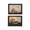 Homeroots Set Of Two Twice Blessed 2 Black Framed Print Wall Art, 2PK 407091 - alternate 4