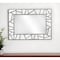 Homeroots 28" Black Metal And Glass Mosaic Framed Accent Mirror 485072 - alternate 3