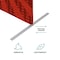 Showdown Displays 3 Ft W X 72 In H Eurofit Straight Wall Kit (Polyester Knit) - Sale Red Burst 908100-001 - alternate 5