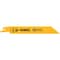 Dewalt 6" 24 TPI Straight Back Bi-Metal Reciprocating Blade, 5PK DW4813 - alternate 1