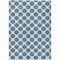 Homeroots 5' X 8' Teal Blue And Ivory Polka Dot Washable Indoor Outdoor Area Rug 614942 - alternate 6