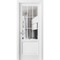 Sartodoors Solid Interior French, Felicia 3599 White Silk with Clear Glass, Single Regular Panel Frame Trims FELICIA3599ID-WS-28 - alternate 1