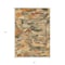 Homeroots 5' X 8' Copper And Orange Abstract Washable Indoor Outdoor Area Rug 609233 - alternate 4