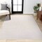 Jonathan Y Alcina Modern Scandinavian Graphic Lines High-Low White/Cream 3 ft. x 5 ft. Area Rug SND102B-3 - alternate 1