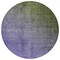 Homeroots 8' Olive Green And Purple Round Ombre Washable Indoor Outdoor Area Rug 563723 - alternate 5
