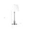 Homeroots 28" Nickel Metal Buffet Lamp With White Empire Shade 524375 - alternate 6