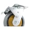 Vestil Rubber Swivel With Total Brake Caster 6 In. Diameter x 2 In. Width 771 lb Dark Gray/Gold CST-KSM-6X2MR-SWTB - alternate 11