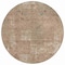 Homeroots 8' Beige And Taupe Round Abstract Washable Indoor Outdoor Area Rug 615496 - alternate 4
