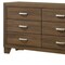 Homeroots 59" Brown Solid and Manufactured Wood Six Drawer Double Dresser 486516 - alternate 6