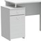 Homeroots 51" White Computer Desk With Five Drawers 249795 - alternate 3