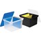 Storex Industries Corporation File Box, Black/Clear, Plastic STX61528U04C - alternate 3