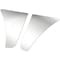 Ilc KENWORTH W900L YEAR 211 STAINLESS STEEL PLAIN LOWER HOOD PANELS W900L YR211 SS PLAIN LWR HOOD PNLS - alternate 2
