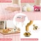 Simple Deluxe Vanity Chair Stool with Storage, Ottoman Soft Faux Fur Padded Makeup Seat, Adjustable Height Footst 3A88HKOTTOASMPNK - alternate 4