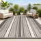 Jonathan Y Haynes Modern Double Stripe Black/Cream 3 ft. x 5 ft. Indoor/Outdoor Area Rug SMB202B-3 - alternate 1