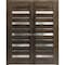 Sartodoors Solid French Double Doors 36 x 96in, Quadro 4445 Cognac Oak W/ Frosted Glass QUADRO4445DD-AKA-3696 - alternate 8