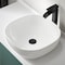 Anzzi Siena Series 17 in. Ceramic Rounded Vessel Square Bathroom Sink Basin in White LS-AZ925 - alternate 6
